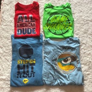 Boy4T t-shirt bundle Nike Jumping Beans Garanimals